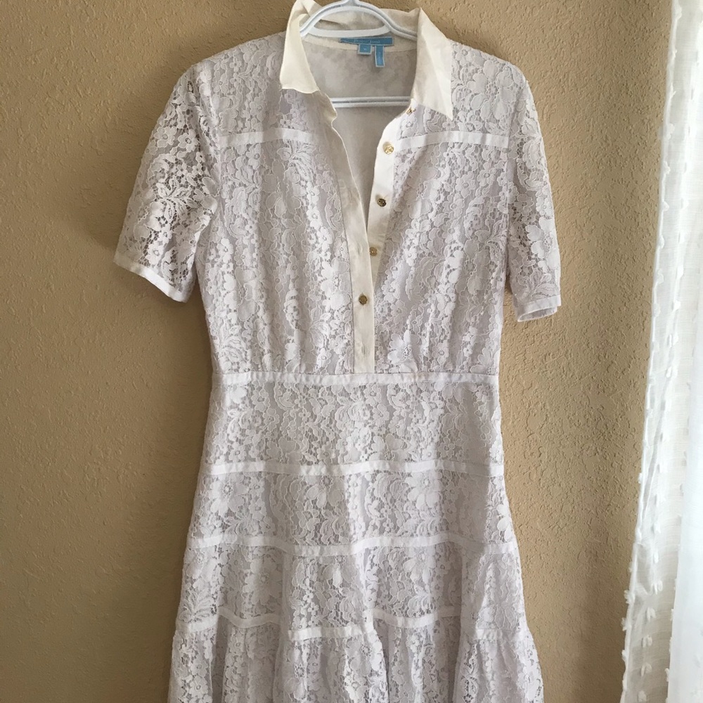 White lace dress